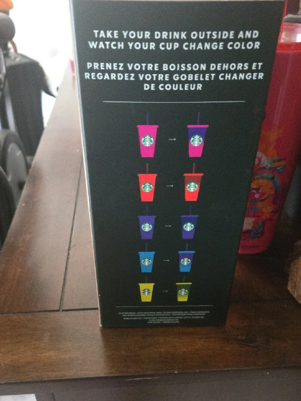 Starbucks Green Color-Changing Reusable Cold Cup Set